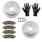 Front Brake Rotors and Ceramic Brake Pads for Dodge Durango (2007–2009)
