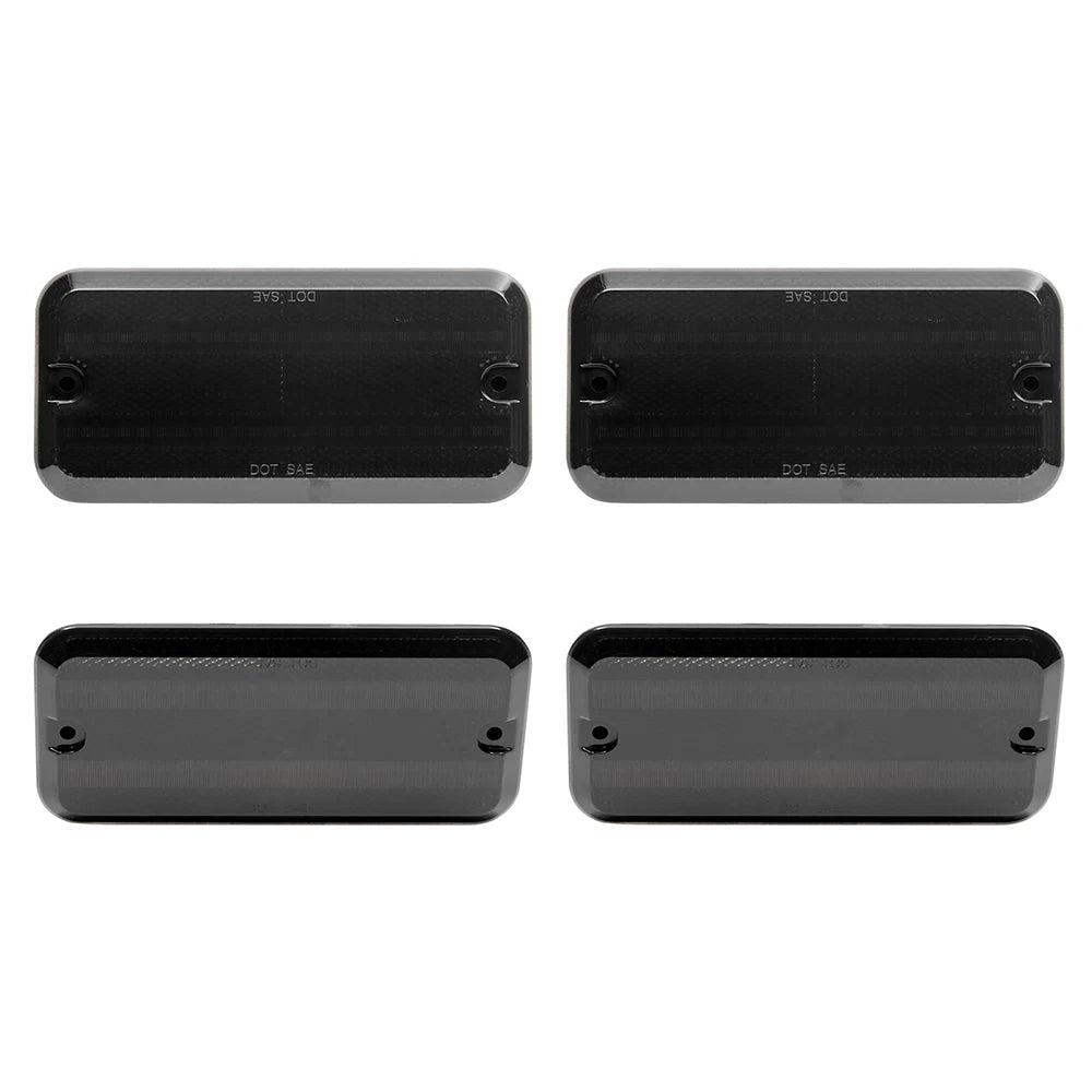 Smoked LED Side Marker Lights for Chevy G10 G20 GMC G1500 G2500 P30 P3500 (1985–1995)