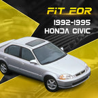 Set of 2 Rubber Front Door Sub Seals for Honda Civic EG (1992–1995)