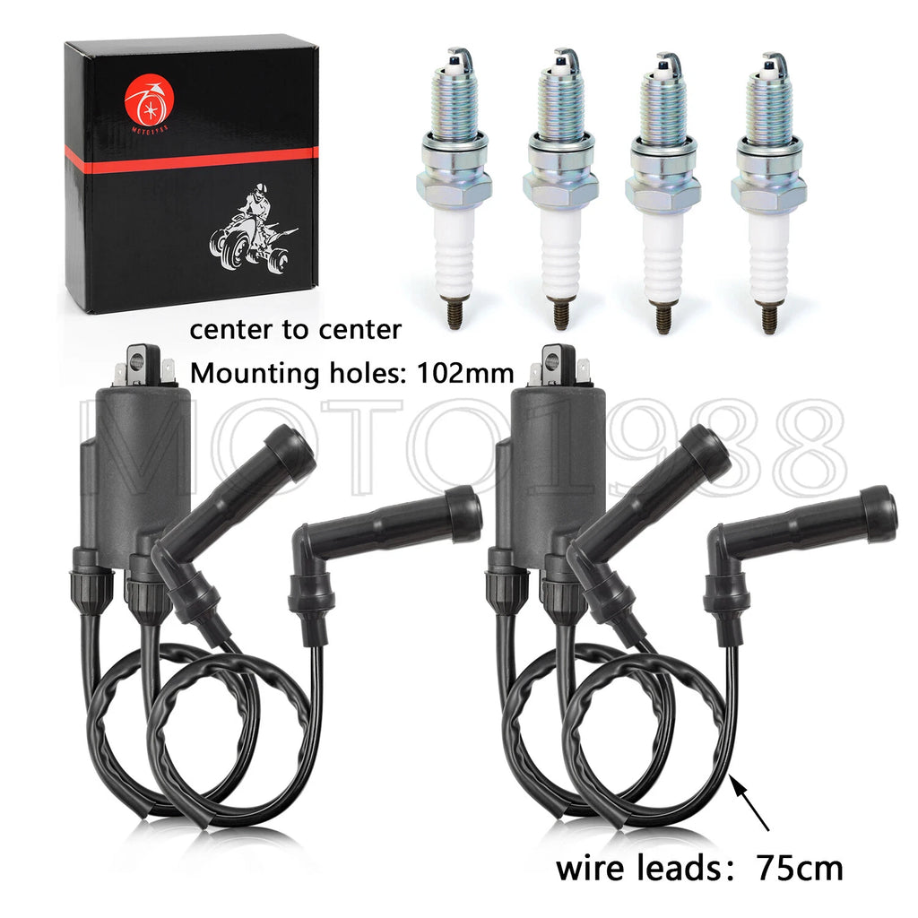 Ignition Coil & Spark Plug with Cap for Honda CB750C (1980-1982)