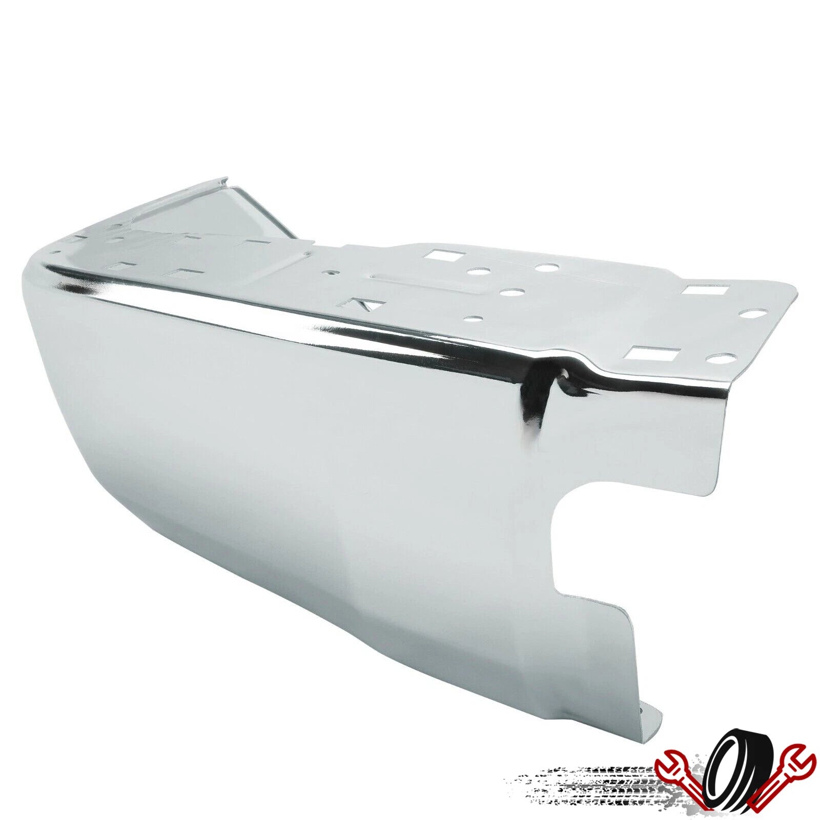 Left Bumper End Cap for Toyota Tundra (2014–2021) Chrome Steel