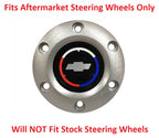 Horn Button Brushed 6 Hole Replacement for Chevrolet Bowtie (2014–2018)