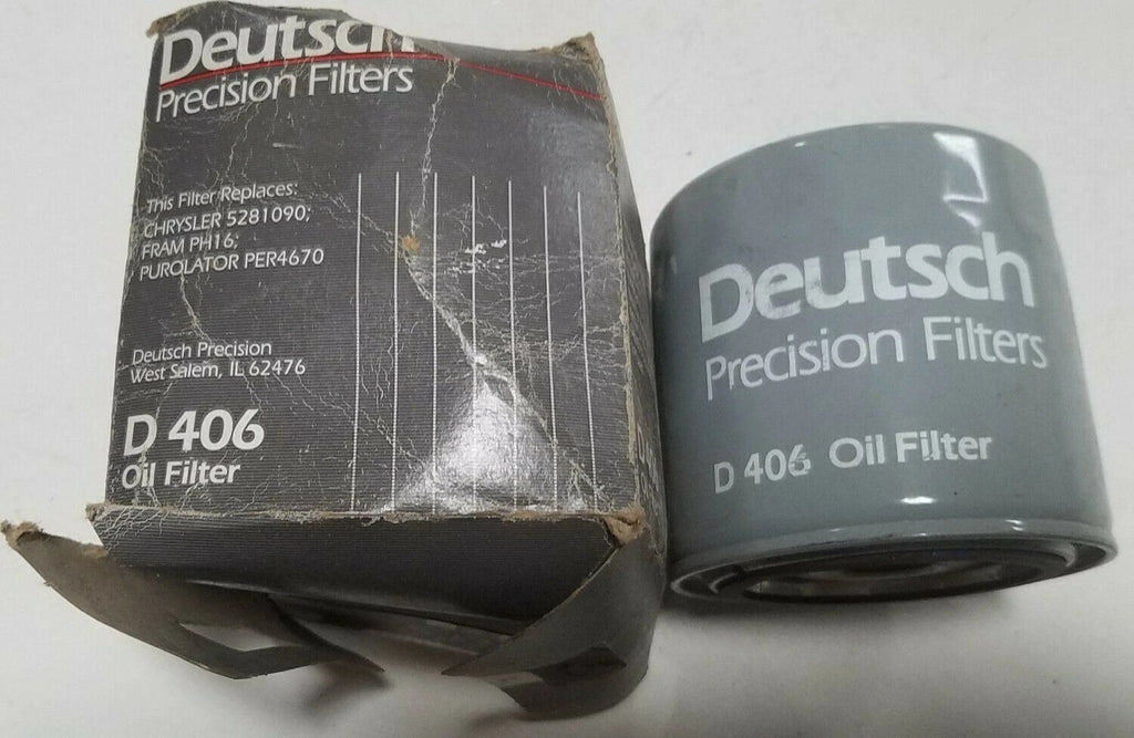 Oil Filter D406 for Deutsch Precision