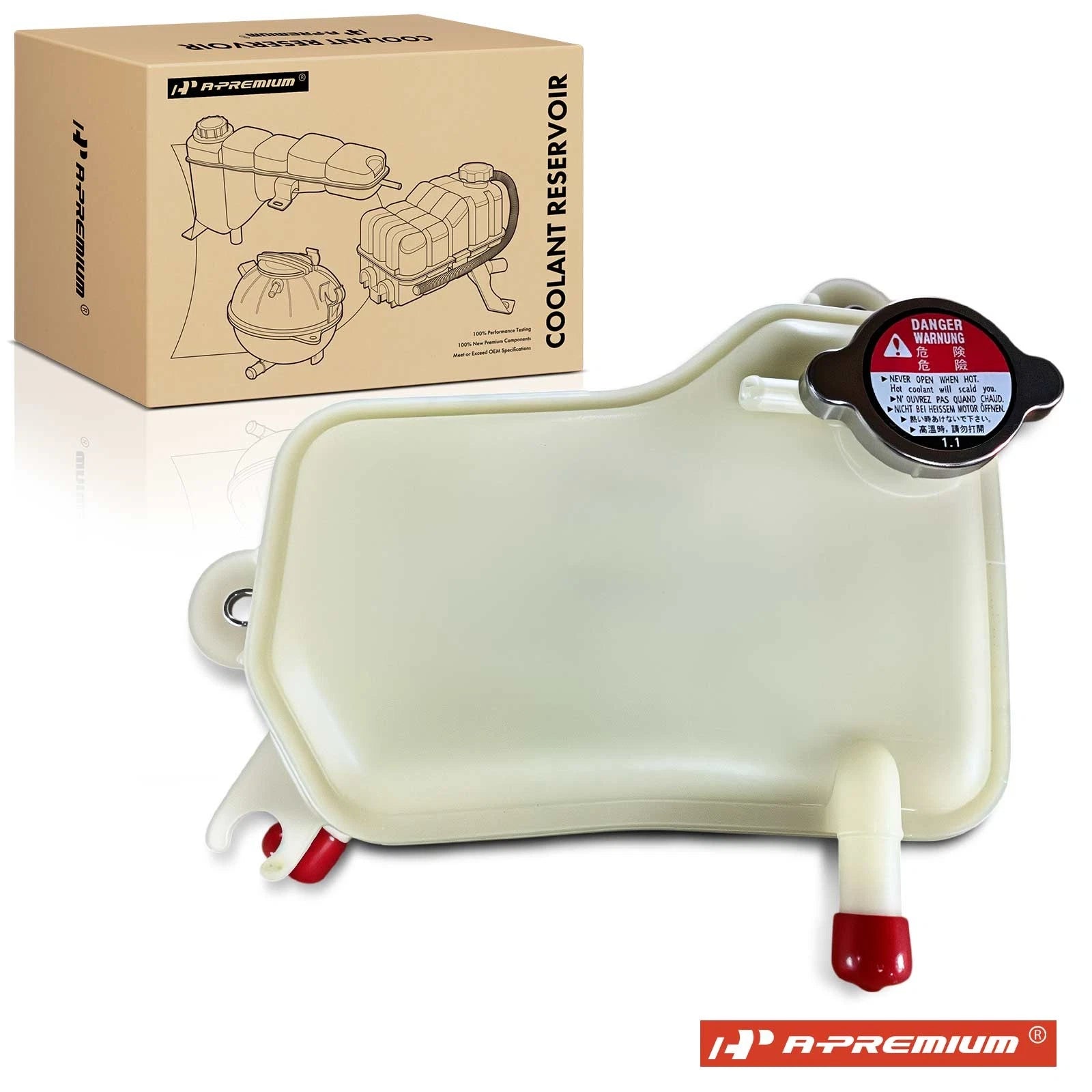 Radiator Coolant Reservoir with Cap for Honda Civic (2017–2021)