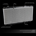 Aluminum Core Cooling Radiator for Honda EV (2013–2014) DPI 13416 OE Style