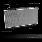 Aluminum Core Cooling Radiator for Honda EV (2013–2014) DPI 13416 OE Style