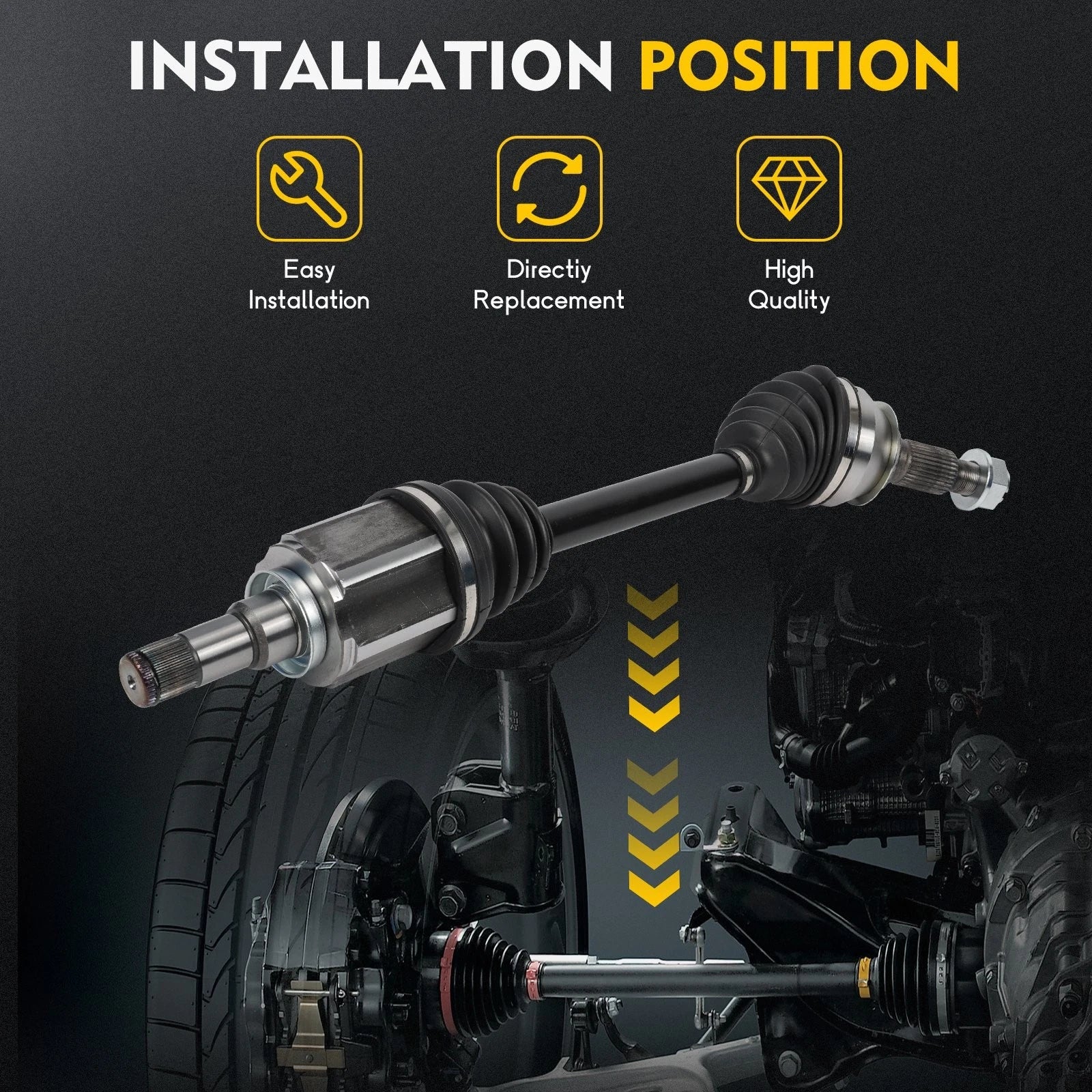 Front Driver CV Axle Shaft Assembly for Chevrolet Malibu (2019–2020)