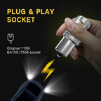 2X Amber LED Turn Signal Light Bulb