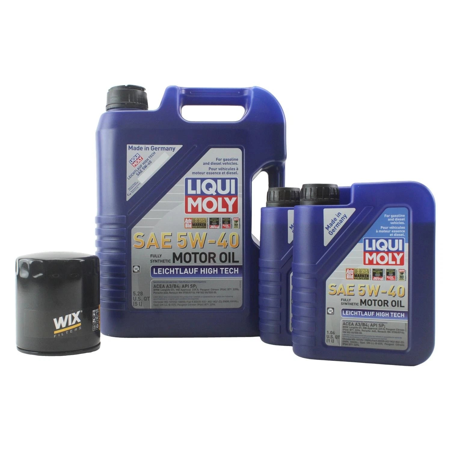 Oil Change Kit 7L Liqui Moly 5W-40 for Audi V6 2.7/2.8L