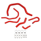 Red Radiator Hose Kit for Honda Civic 1.6L SOHC D15 D16 (1992–2000) 6PCS