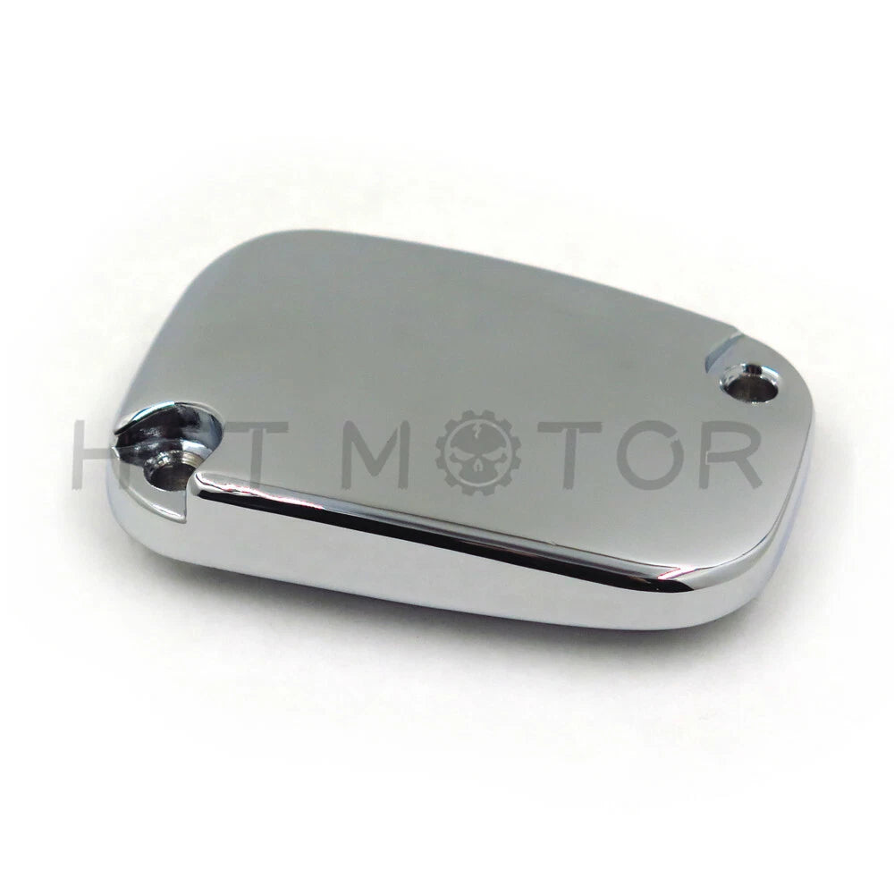 Chrome Front Brake Fluid Reservoir Cap for Harley Touring/Trike (2008–2013)