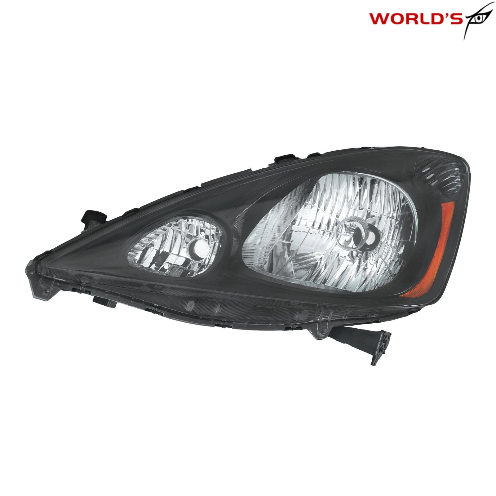 Halogen Headlight for Honda Fit Sport (2009–2011) Black Housing