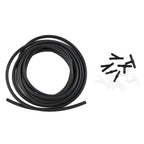 Windshield Wiper Washer Nozzle Hose Kit 4m 12 Connector Black/White