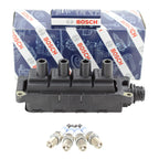 Ignition Coil & 4 Platinum Spark Plugs Kit for BMW E36 318ti (1996–1999)