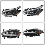 1 PC LH Headlight Assembly for Nissan Murano (2018) Halogen LED DRL Clear Lens