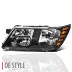 Left Side Headlight for Dodge Journey (2009–2020) CH2502222 Black