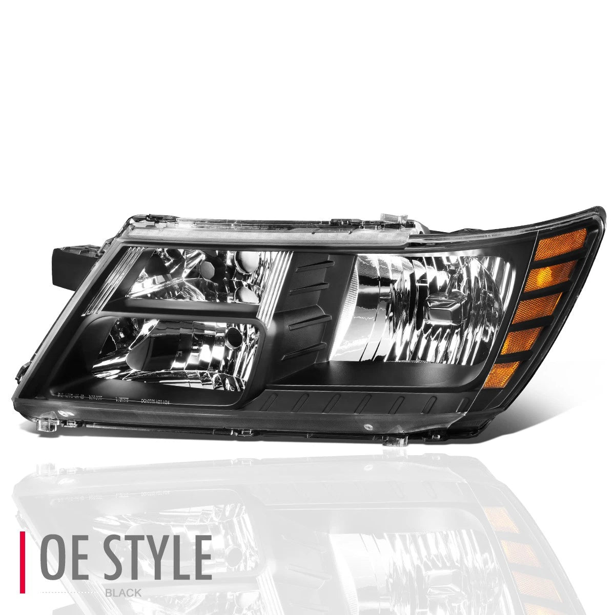 Left Side Headlight for Dodge Journey (2009–2020) CH2502222 Black