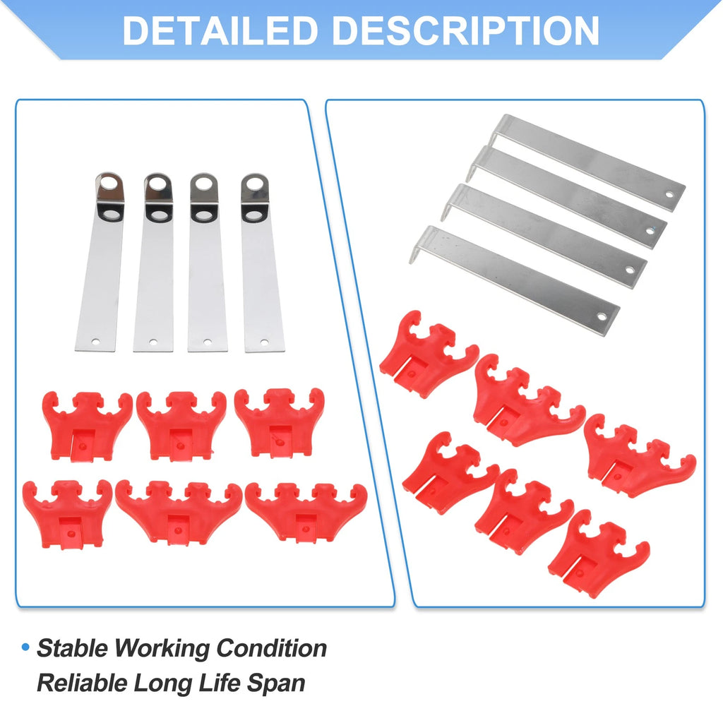 Spark Plug Separators Looms for Chevy Ford 7/8/9mm Red 
