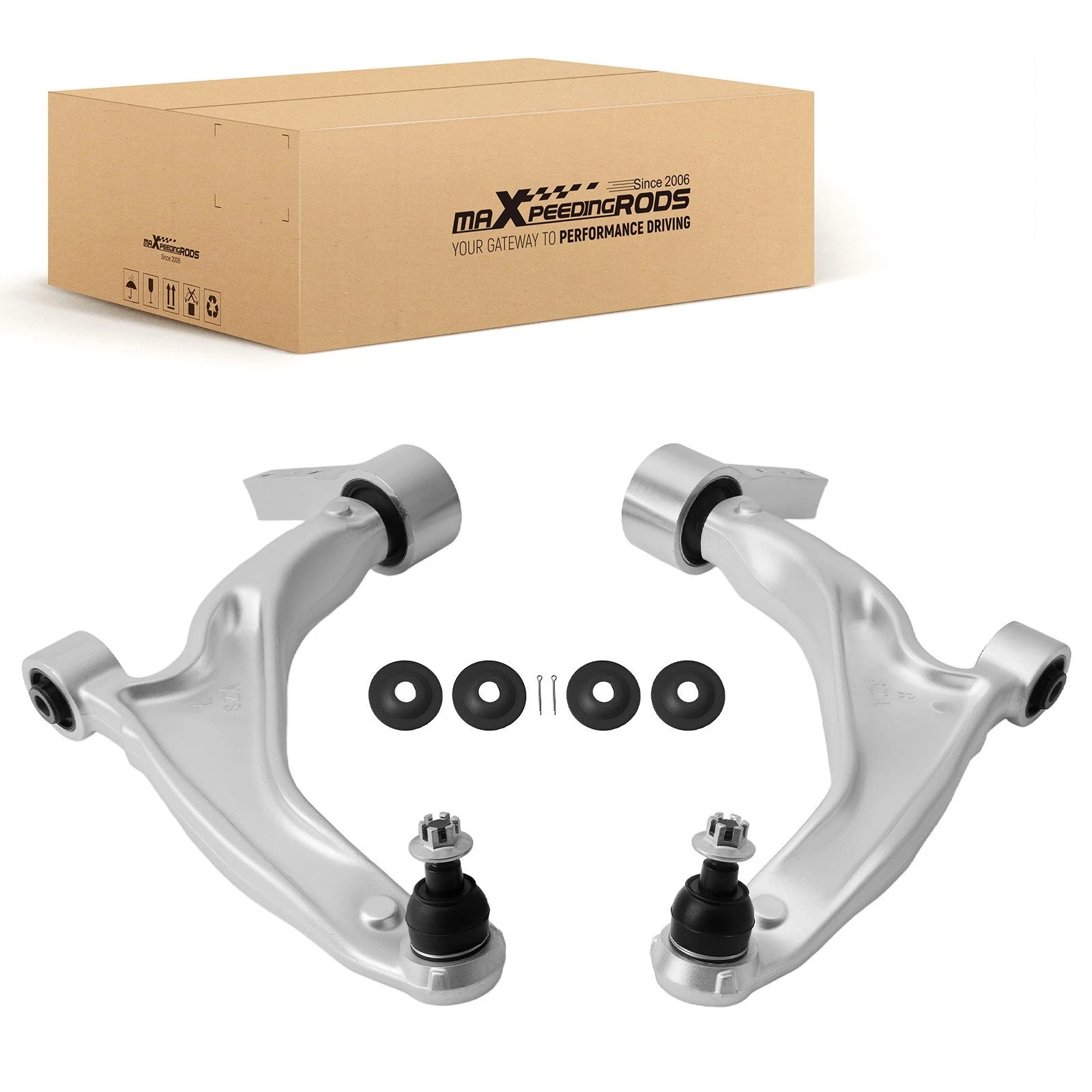 2pc Front Control Arms Kit w/Ball Joints for Honda Pilot (2009–2015)