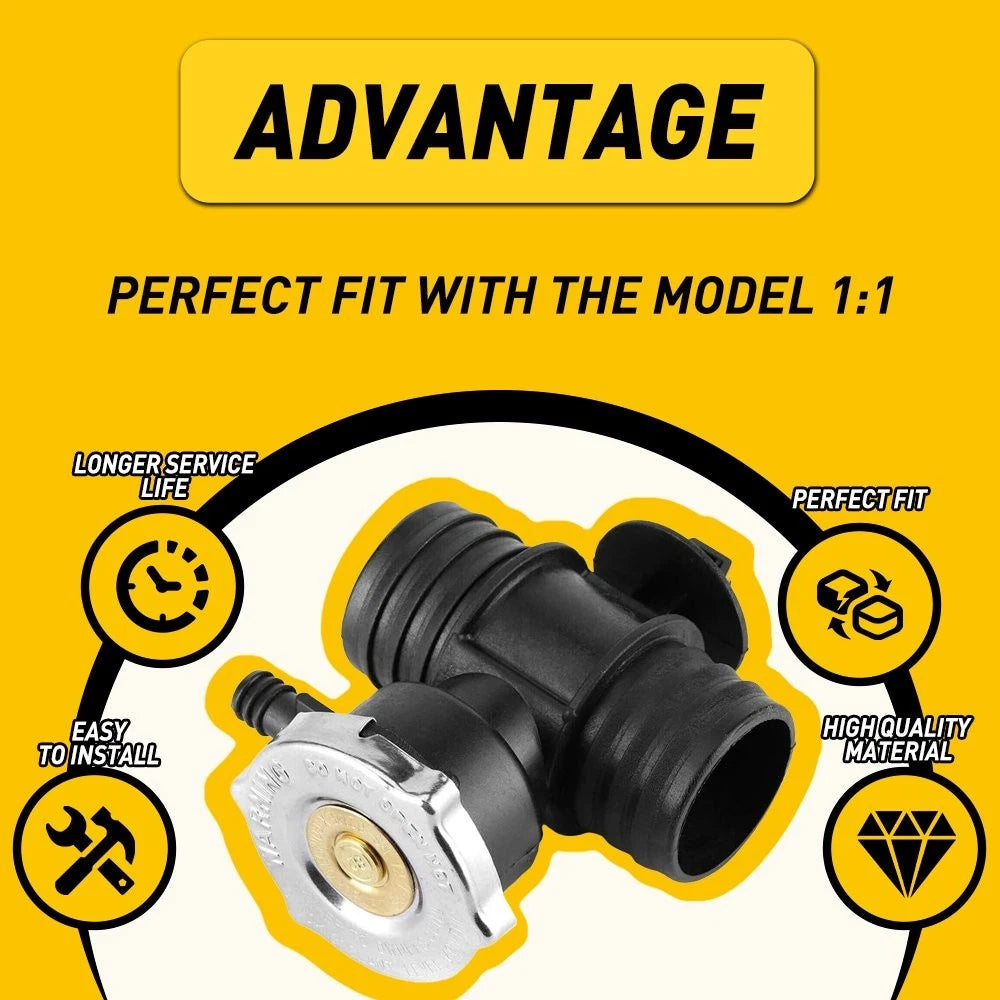 Coolant Neck Radiator Hose Connector Cap for Dodge Dakota (2001–2004) Neon (2003–2004)
