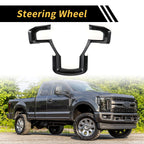 1 Pcs Carbon Fiber Steering Wheel Cover Trim for Ford F-150 (2015–2020)