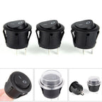 Set of 5 SPST ON/OFF Switches 10A 12V Waterproof for Boat Car
