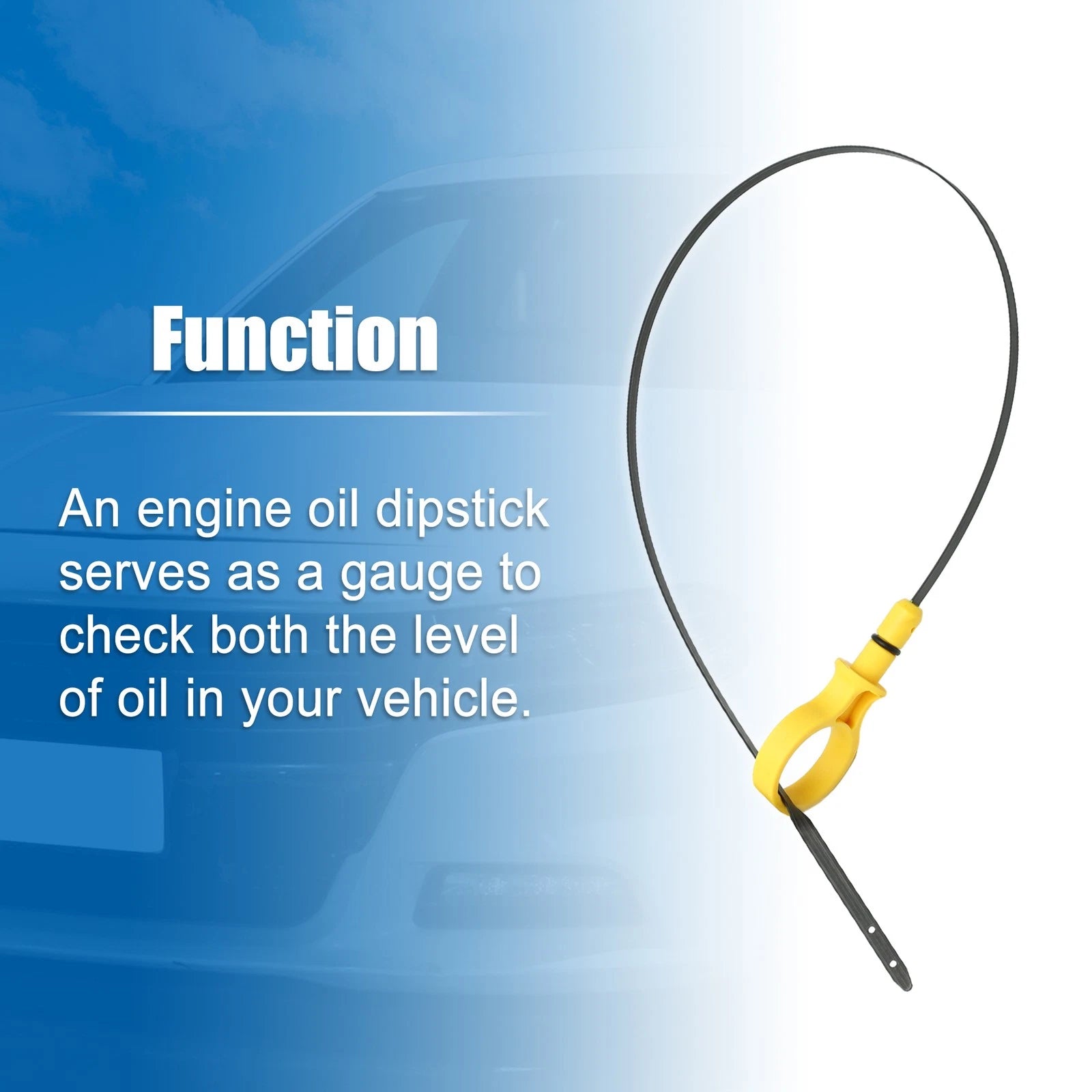 Engine Oil Fluid Level Dipstick for Mazda 3 I 2.0L L4 (2006–2011) No.LF5G10450
