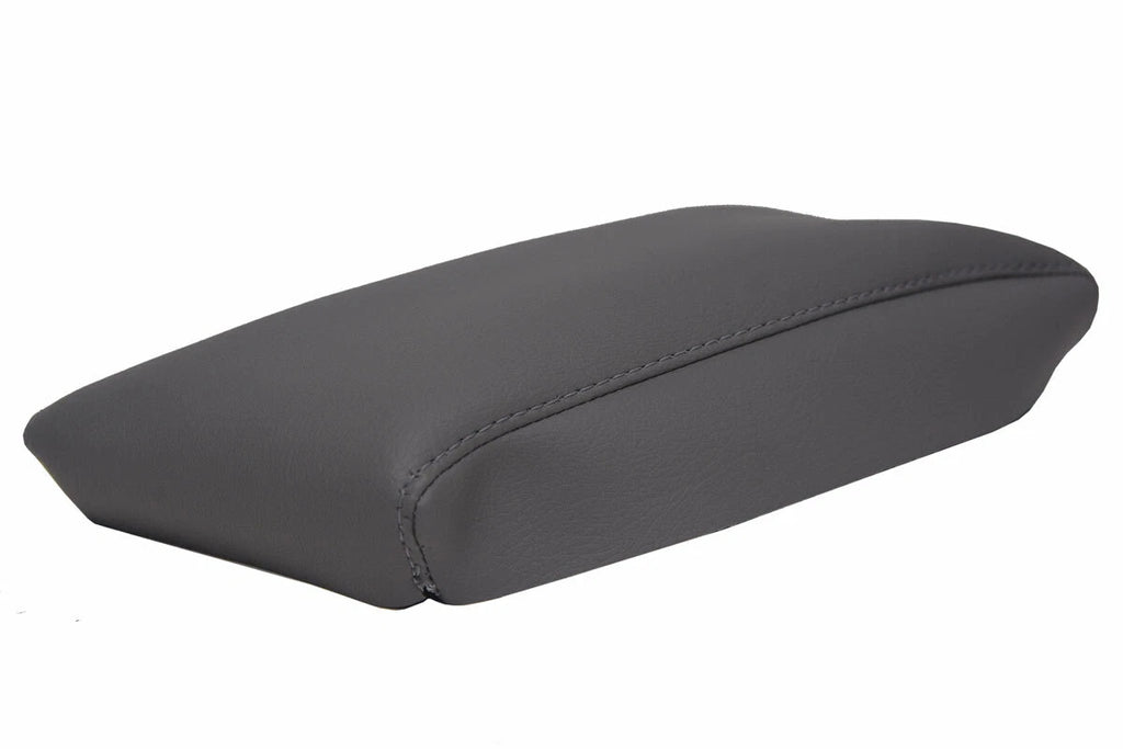 Leather Center Console Lid Armrest Cover for BMW X3 (2003–2010) Gray