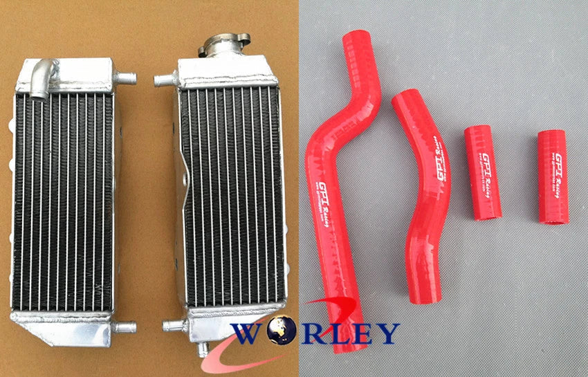 Aluminum Radiator + RE Hose for Yamaha YZ250 2-Stroke (2002-2013)