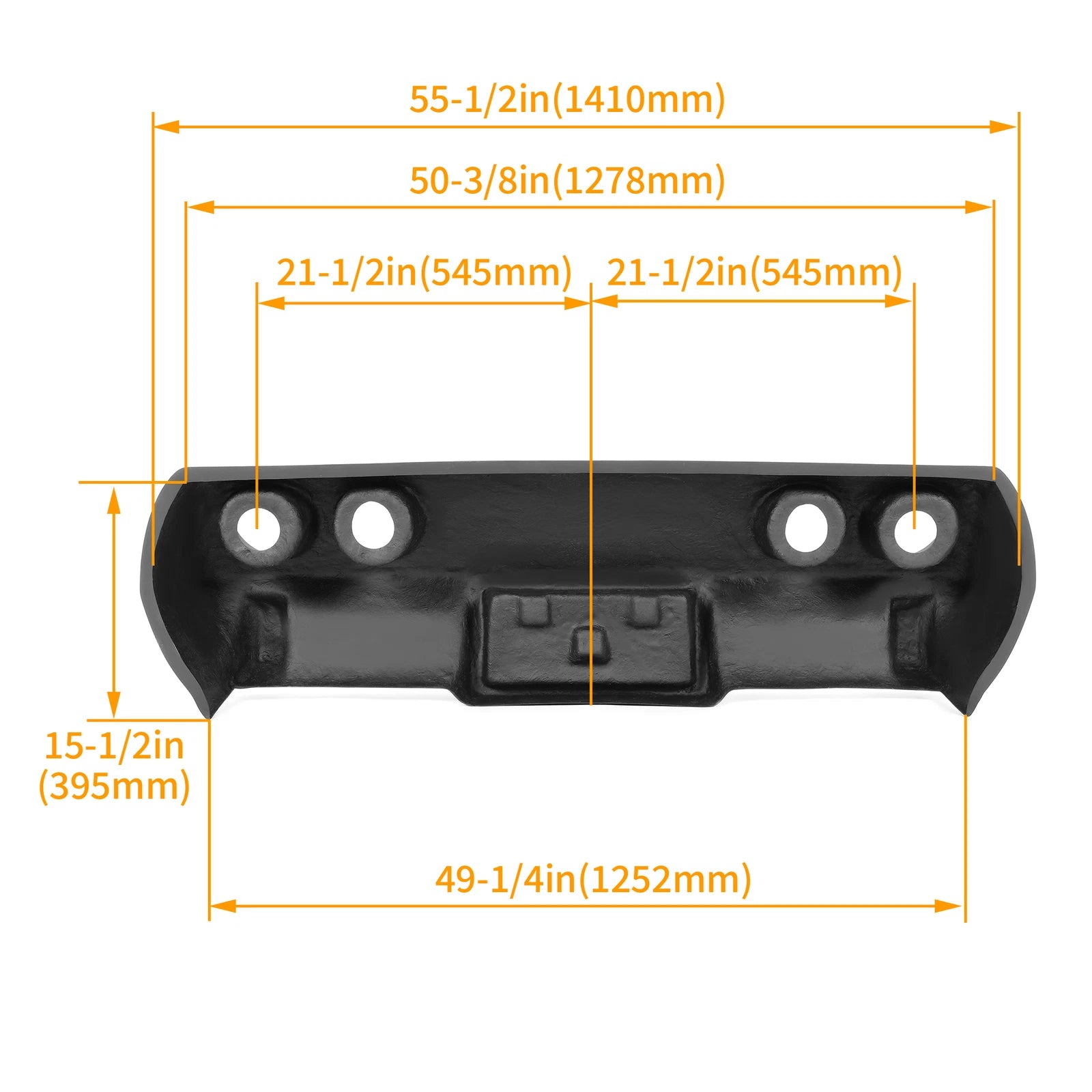 Black Rear Bumper Fiberglass for Chevrolet Corvette C3 (1976–1979)
