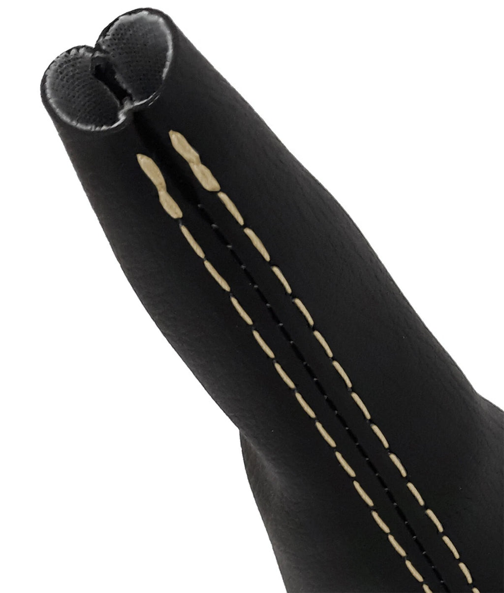 Leather Automatic Shift Boot for Chevrolet Colorado (2015–2022) Beige Stitch