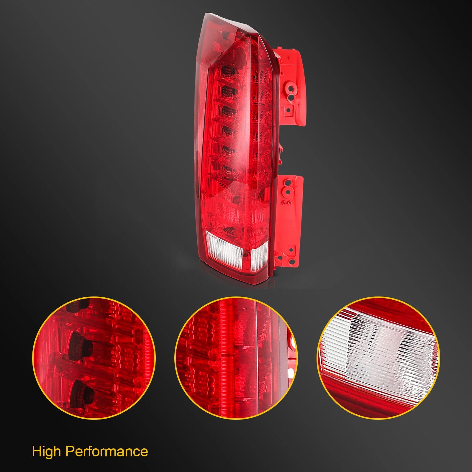Left Taillight Assembly for Cadillac SRX (2010–2016) Red Lamp