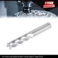 4 Flute Carbide End Mill for Automotive Applications (4" Overall Length)
