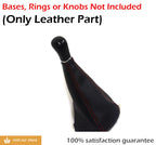 Manual Shift Boot Cover for Honda Civic (1998–2002) Black Red Stitch