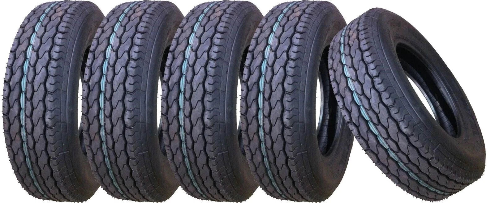 Set of 5 Free Country Trailer Tires ST205/75D14 2057514 14" F78-14 6PR