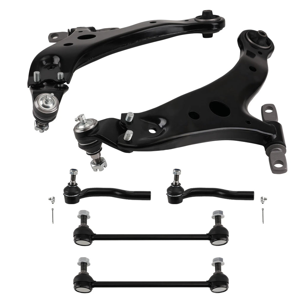Front Lower Control Arm Tie Rods Sway Bar End Link for Toyota Avalon Camry (2012–2017)