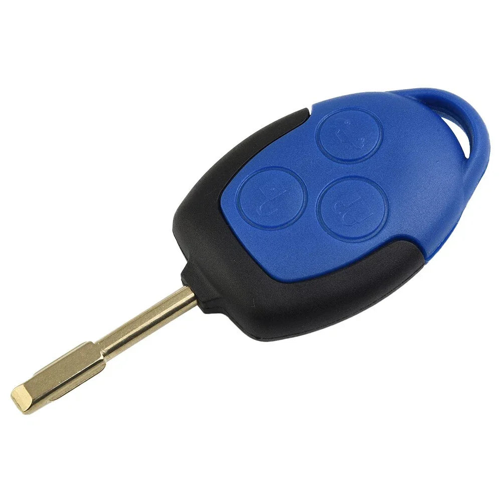 Key-Fob Case 3-Button BLUE Remote Cover for Ford Transit-MK7 (2006���2014)