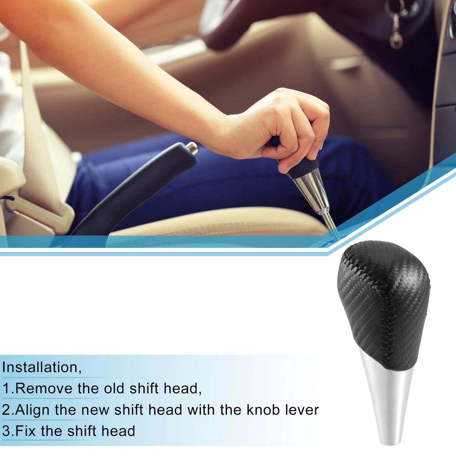 Automatic Gear Shift Knob for Toyota 4Runner (2003–2021) Carbon Fiber 718844785495