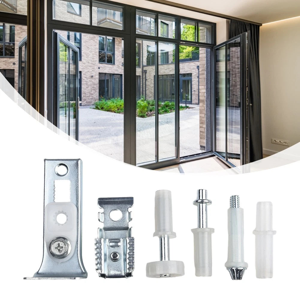 Set of 6 Bi-Fold Door Hardware Repair Kit for 1 Inch to 1-3/8 Inch Thick Doors