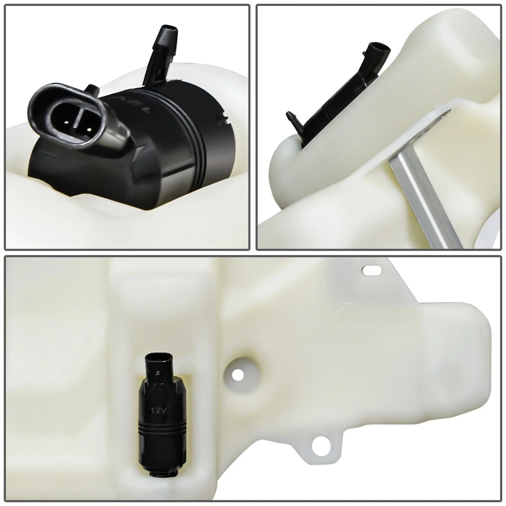 Windshield Washer Fluid Reservoir Tank w/Cap+Pump for Cavalier Sunfire (1995–1999)