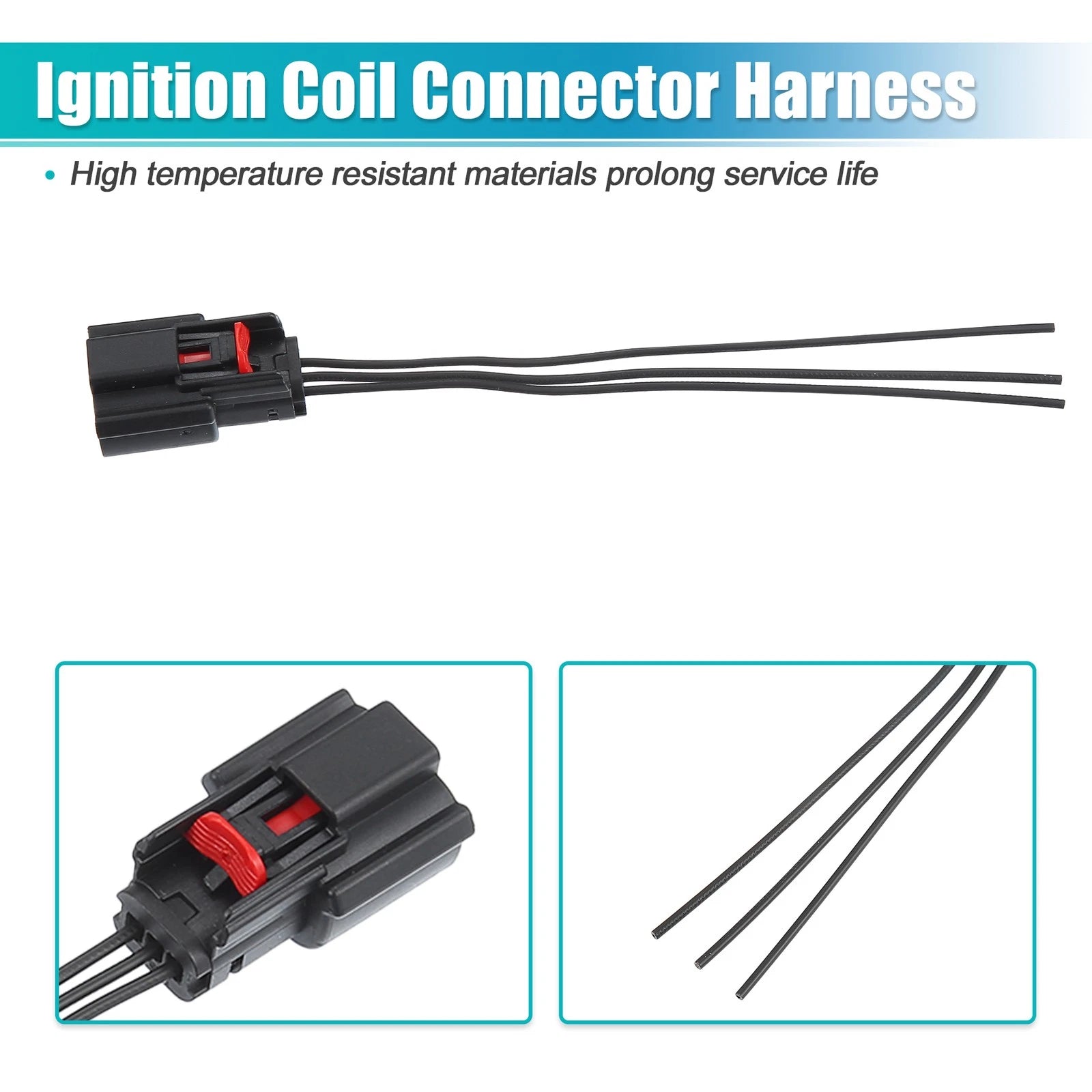 Ignition Coil Connector Pigtail Harness 9U2Z14S411EA for Ford Flex, Lincoln (2009–2019)