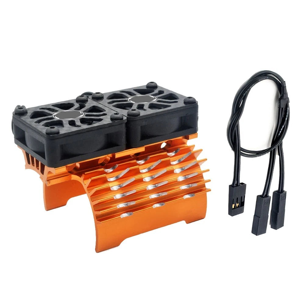 Dual-Fan Heatsink Carbon Fiber Shroud for Motor Cooling Kit