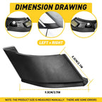 Pair A Pillar Trim Panel Covers for Toyota RAV4 (2019-2023)