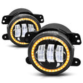 Amber LED Halo Fog Light Lamp for Wrangler (2007–2017) & Journey (2010–2019)