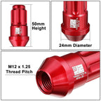 Set of 20 Closed End Lug Nuts M12 X1.25 24mm OD for J2