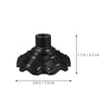 Set of 4 Black Rubber Leg Protectors for Chairs (16mm Aperture)