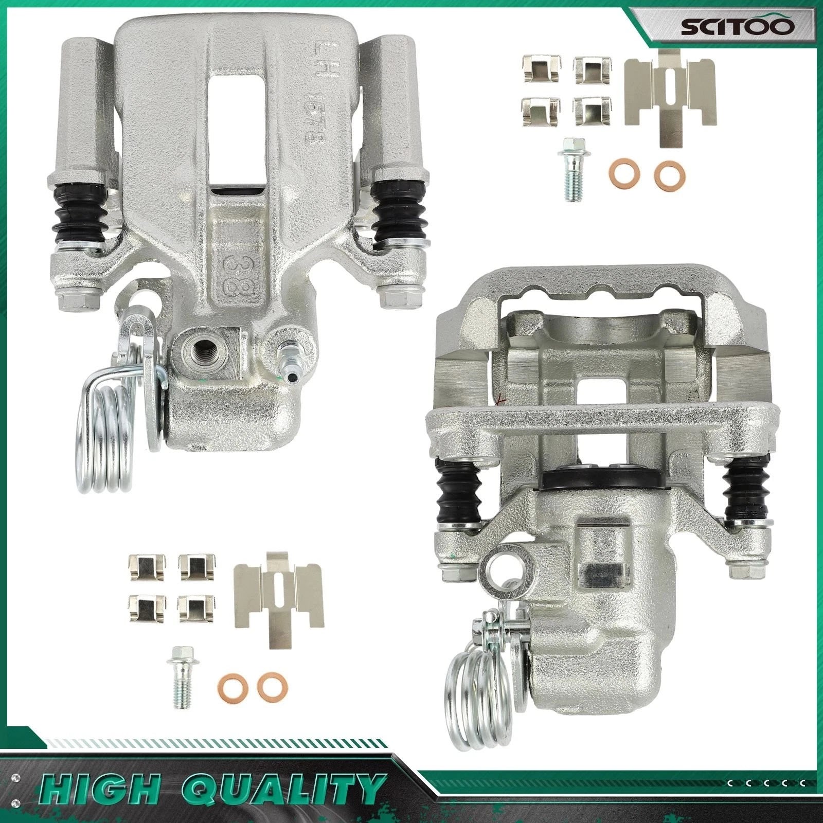 Rear Pair Brake Calipers w/ Bracket for Ford Mustang GT (2003–2004)
