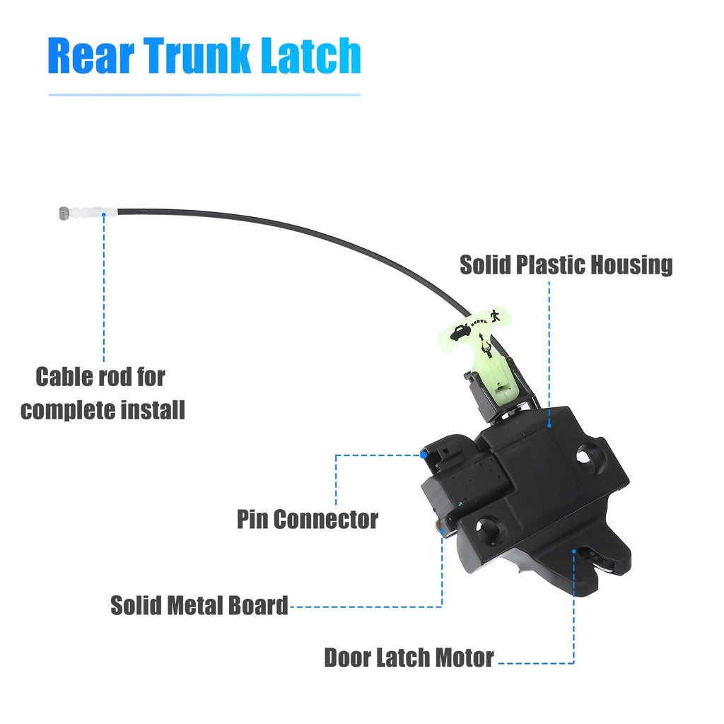 Rear Trunk Lock Actuator No. 6461006031 for Toyota Camry (2012–2014)