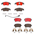 Set of 4 Disc Brake Pads for Audi A4 A5 Quattro Q5 Allroad (Brembo)