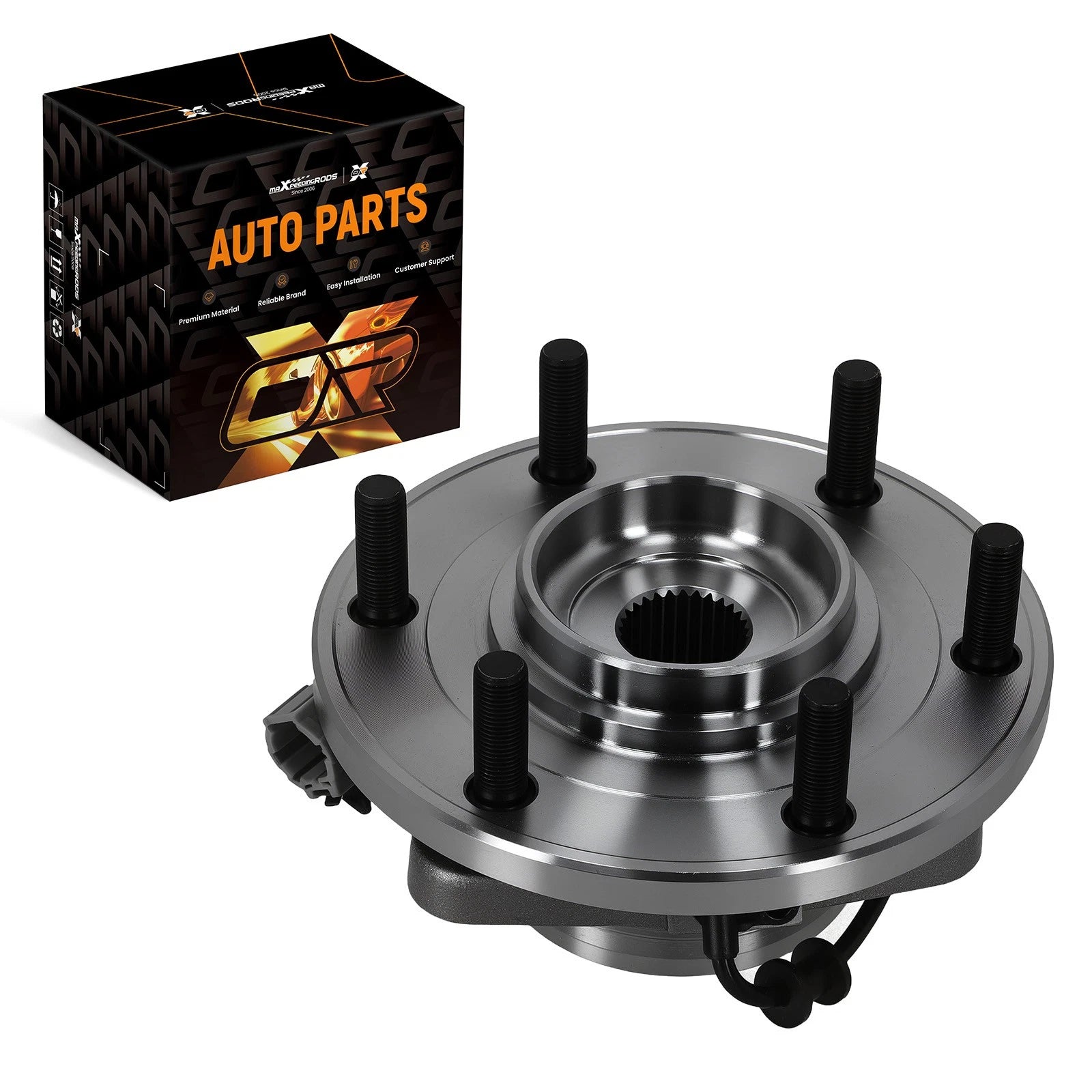 Set of 2 Front Wheel Hub Assemblies for Infiniti QX56 Titan 4WD (2008–2012)